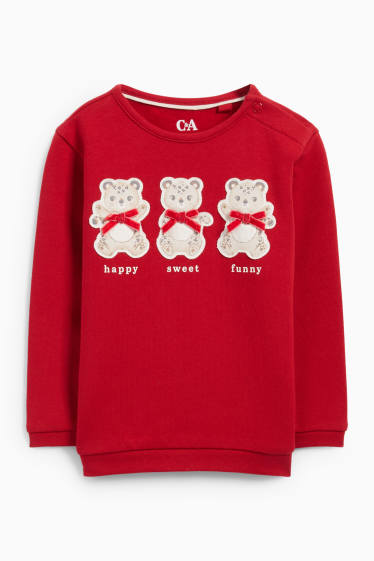 Baby Mädchen - Leopard - Baby-Outfit - 3 teilig - rot