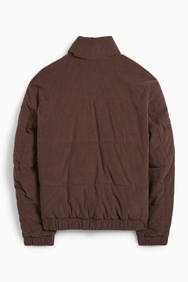 Herren - Cord-Steppjacke - braun