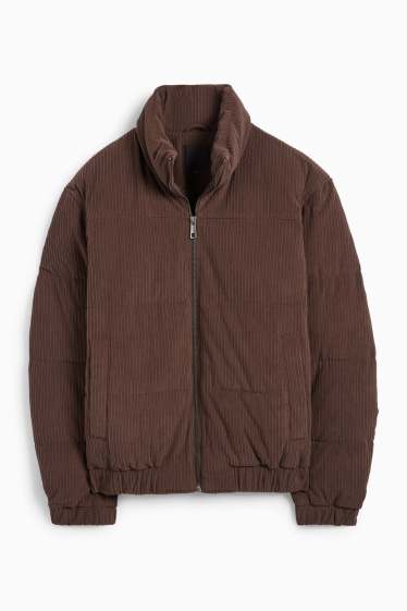 Herren - Cord-Steppjacke - braun
