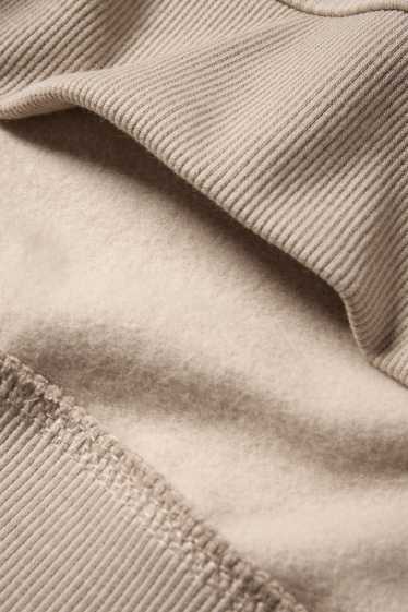 Kinderen: jongens - Haasje - hoodie - glanseffect - beige