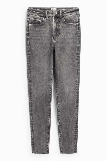 Dames - Skinny jeans - high waist - LYCRA® ADAPTIV-vezels - jeansgrijs