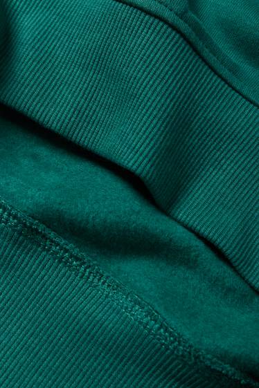 Enfants garçons - Renne et snowboard - sweat à capuche de Noël - vert