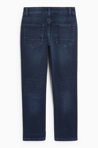 Kinderen: jongens - Slim jeans - thermojeans - LYCRA® - jeansdonkerblauw