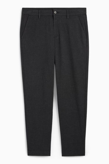 Uomo - Pantaloni chino - tapered fit - grigio scuro