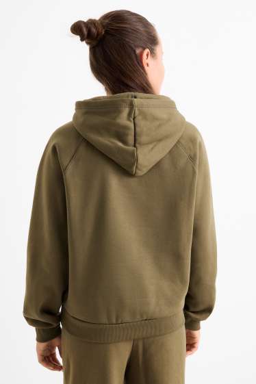 Kinder Mädchen - Hoodie - dunkelgrün