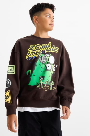 Kinderen: jongens - Exploding Kittens - sweatshirt - zwart