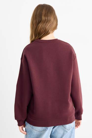 Kinder Mädchen - New York - Sweatshirt - bordeaux