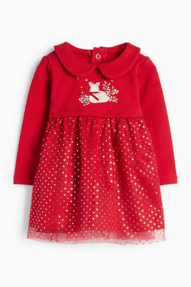 Bébés filles - Faon - tenue pour bébé - 2 pièces - style festif - rouge