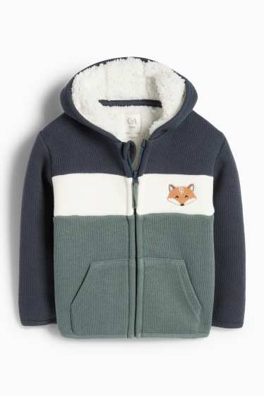 Baby Boys - Fox - zip-through sweatshirt - dark blue