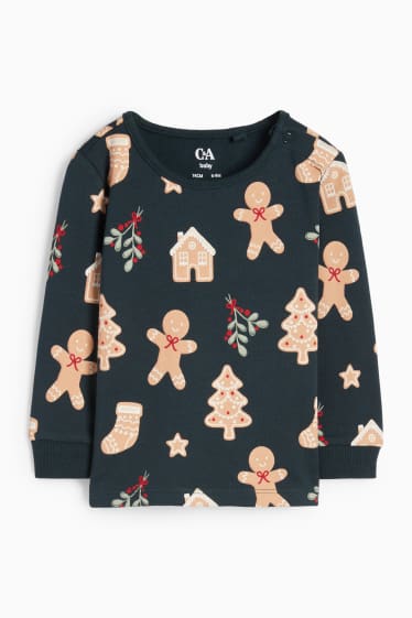 Bébés filles - Mini-Me - Pain d'épice - pyjama de Noël pour bébé - 2 pièces - vert foncé