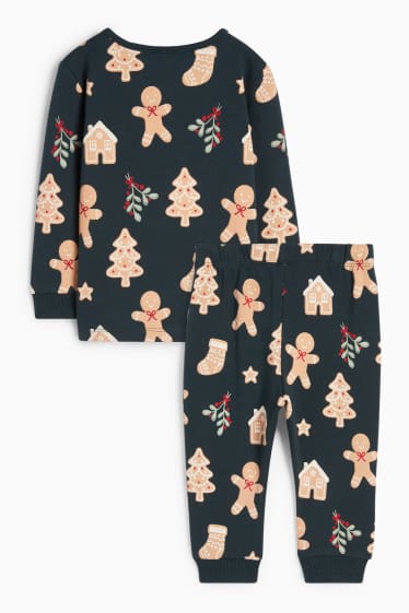 Bébés filles - Mini-Me - Pain d'épice - pyjama de Noël pour bébé - 2 pièces - vert foncé