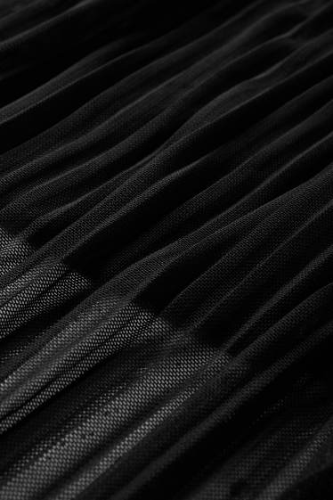 Femei - Fustă plasă - negru