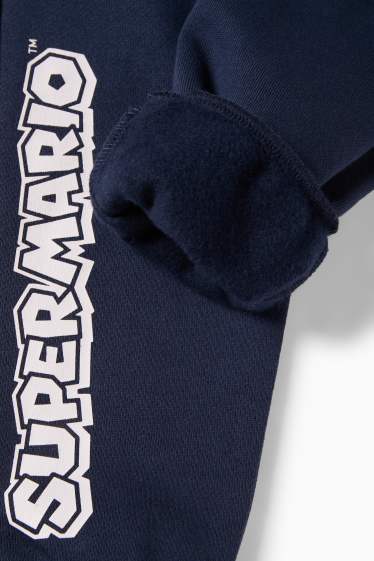 Kinder Jungen - Super Mario - Set - Hoodie und Jogginghose - 2 teilig - dunkelblau