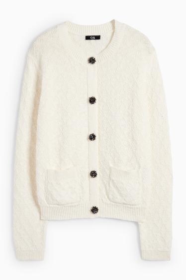 Femei - Cardigan - alb-crem