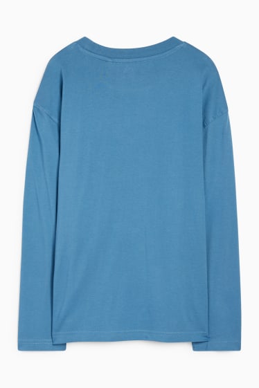 Kinder Buben - Gaming Controller - Langarmshirt - blau