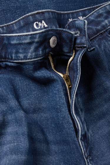 Femei - Wide leg jeans - talie înaltă - LYCRA® - denim-albastru