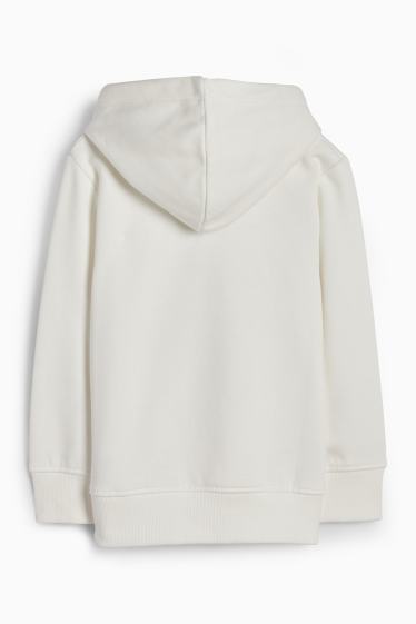 Children Boys - Teddy bear - hoodie - white