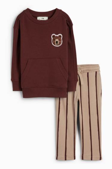 Děti - chlapci - Outfit - hnědá