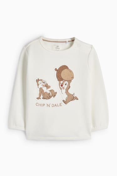 Unisex - Tricou polo bebeluși - alb-crem