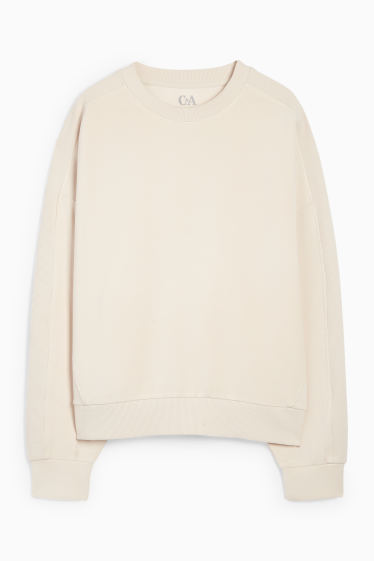 Dames - Sportsweatshirt - yoga - licht beige