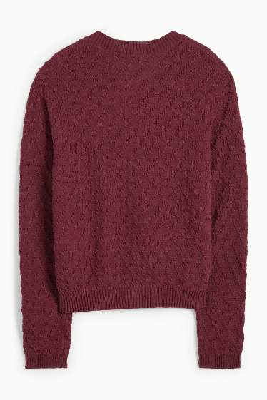 Femei - Cardigan - bordo