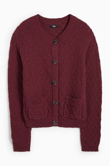 Femei - Cardigan - bordo