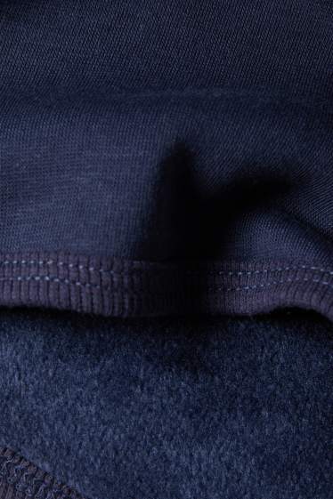 Baby Jungen - Micky Maus - Weihnachts-Baby-Outfit - plüschgefüttert - dunkelblau