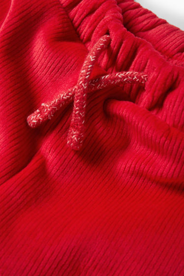 Bébés garçons - Renne - Pantalon de jogging chaud de Noël - finition côtelée - rouge