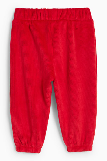 Bébés garçons - Renne - Pantalon de jogging chaud de Noël - finition côtelée - rouge