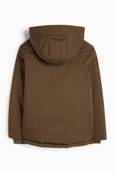 Femmes - Veste à capuche - doublée - finition déperlante - kaki
