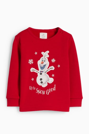 Unisex - Frozen - pigiama per neonati - 2 pezzi - rosso