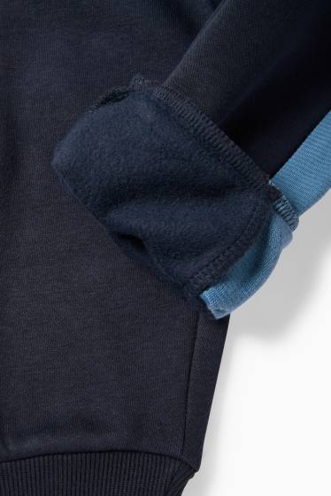 Enfants garçons - Monstres - ensemble - sweat à capuche et pantalon de jogging - 2 pièces - bleu foncé