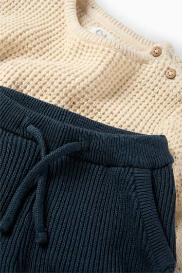 Baby Jungen - Baby-Outfit - 3 teilig - beige