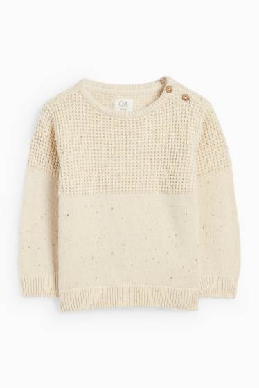 Baby Jungen - Baby-Outfit - 3 teilig - beige