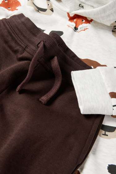 Děti - chlapci - Outfit - bílá-žíhaná