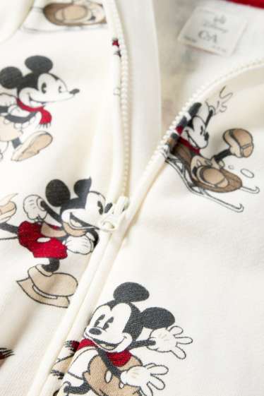 Miminka - chlapci - Mickey Mouse - overal pro miminka - krémově bílá