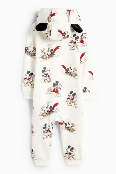 Miminka - chlapci - Mickey Mouse - overal pro miminka - krémově bílá