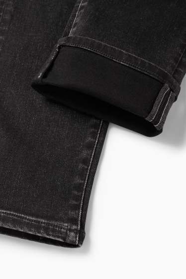Dames - Slim jeans - mid waist - thermojeans - LYCRA® - jeansdonkergrijs