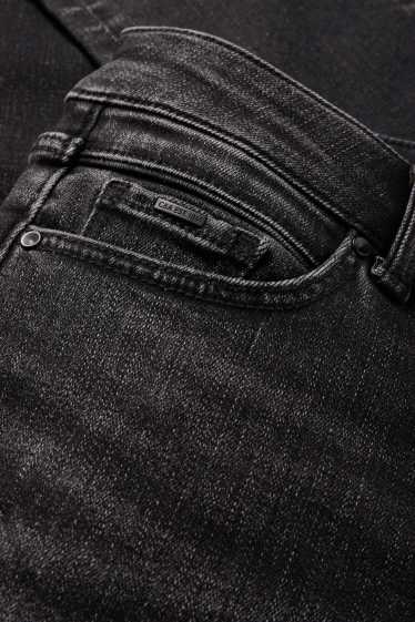 Dames - Slim jeans - mid waist - thermojeans - LYCRA® - jeansdonkergrijs