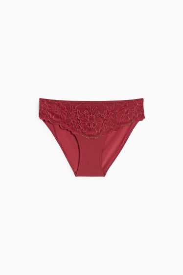 Women - Knickers - dark red