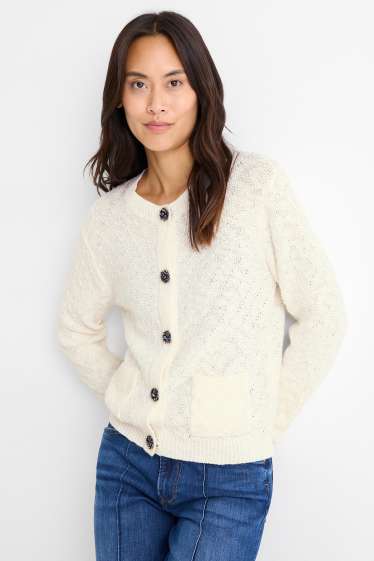 Femei - Cardigan - alb-crem