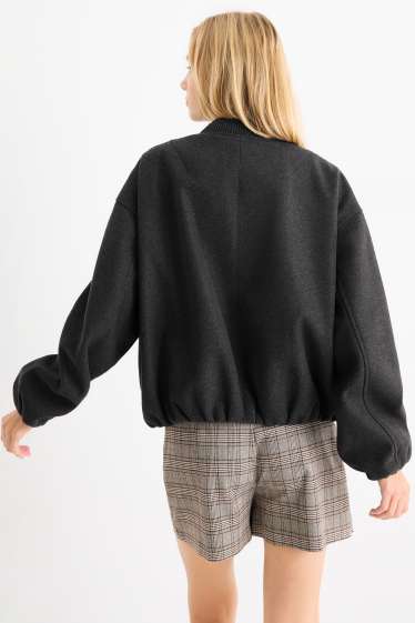 Femmes - Blouson aviateur - gris foncé