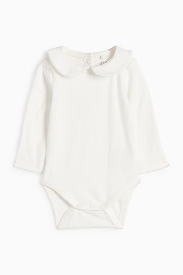 Neonate - Completo natalizio per neonate - 2 pezzi - bianco / rosso