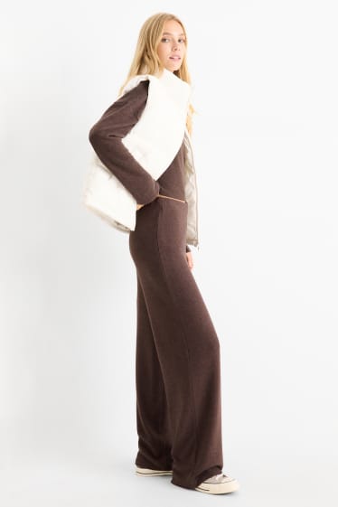 Femmes - Pantalon jogging - marron foncé