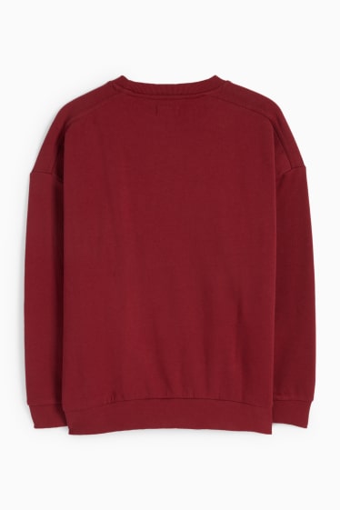 Femmes - Sweat - rouge foncé
