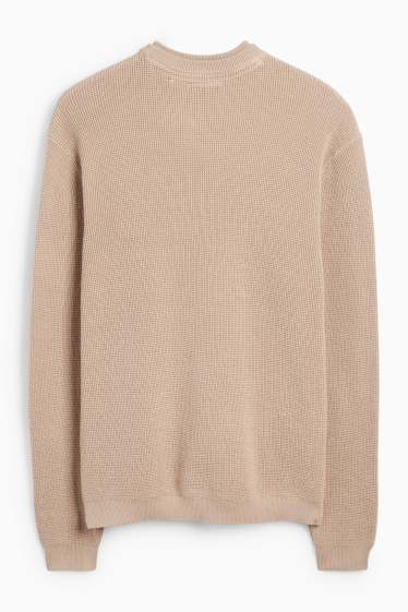 Herren - Pullover - strukturiert - beige