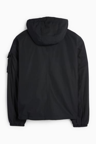Men - Jacket with hood - black