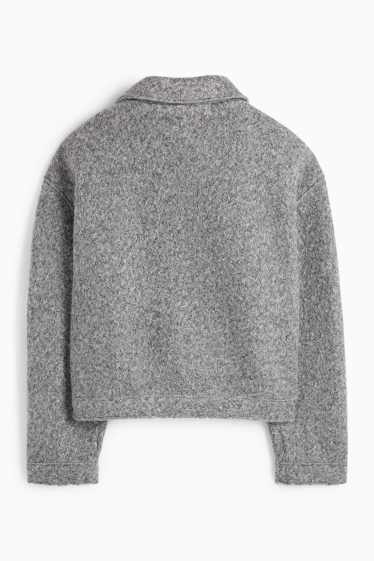 Dona - Jaqueta de bucle - gris
