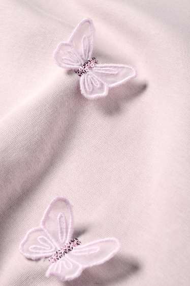Kinder Mädchen - Schmetterling - Sweatshirt - rosa