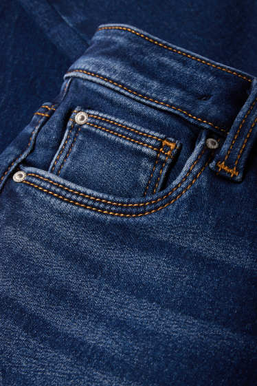 Kinder Mädchen - Skinny Jeans - Thermojeans - dunkeljeansblau